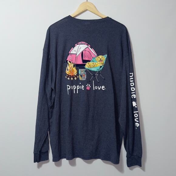 Delta Pro Weight Puppie Love Long Sleeve Women's Size 2XL - Picture 2 of 7